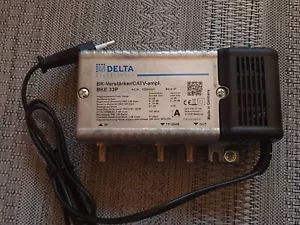 Delta BKE 33P Hausanschlussverstärker 33dB für TV und Internet Kabelverstärker - Bild 1 von 2