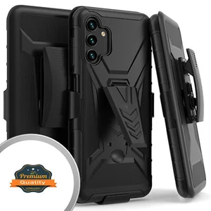 For Samsung Galaxy A13 5G Hybrid Belt Clip Holster Kickstand Rugged Case Cover - Picture 1 of 10