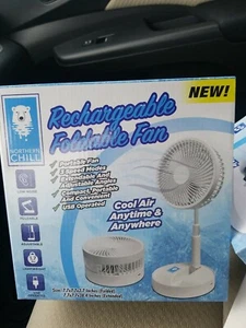 USB Rechargeable Foldable Portable Fan Air Cooler Cooling Mini Desk Floor Fan US - Picture 1 of 1