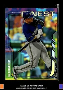 2014 Finest #14 Carlos Gomez Refractor Milwaukee Brewers - Picture 1 of 2