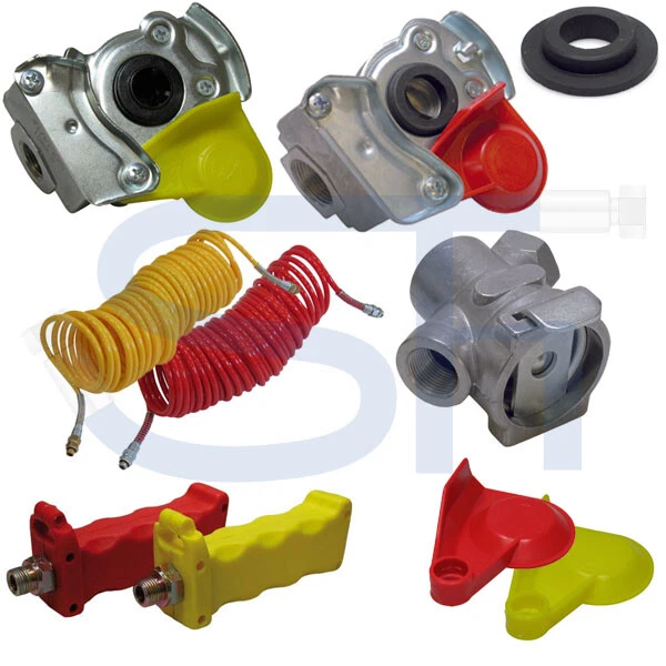 Kupplungskopf LKW Traktor Druckluft Kupplung Ventil Handgriff Filter Bremse