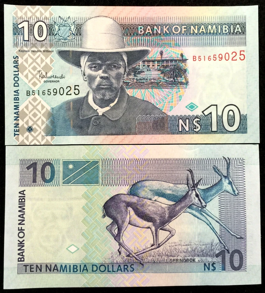 Namibia 10 Dollars 2001 Banknote Banknote World Paper Money UNC Currency - Image 1 of 1