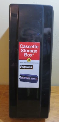 Caja de almacenamiento de cinta de casete Fellowes (15 unidades) modelo 852871 Foto 1 de 3