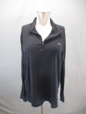 Pulôver esportivo masculino Paradox Dri Release tamanho L mistura de lã merino 1/2 zíper 591 - Imagem 1 de 4