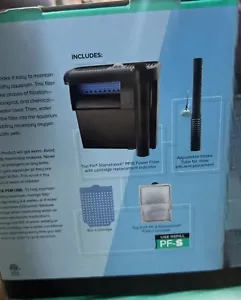 Top Fin Silentstream PF10 Power Filter 5-10 gallon Aquarium. NEW -Open Box - Picture 1 of 3