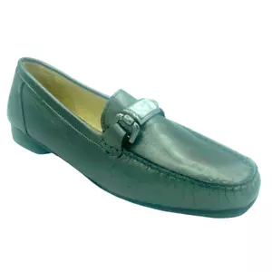 HB Shoes Womens Leather Moccasins Casual Flat Low Heel Slip On Loafers Size 7 41 - Picture 1 of 4