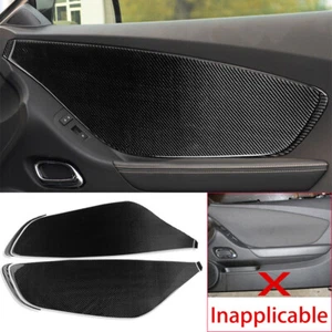 Carbon Fiber Interior Front Door Panel Decor Trim For Chevrolet Camaro 2010-2015 - Picture 1 of 13