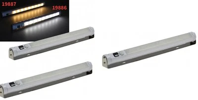 3 er Set LED Unterbauleuchte Bewegungsmelder Batterie Schrankleuchte weiß 19886  - Bild 1 von 4