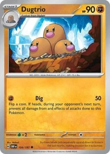 Dugtrio #104 Pokemon Obsidian Flames - Picture 1 of 1