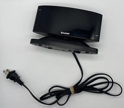 Sharp LED Digital Alarm Clock, Swivel Base, Black Case, Red Display, SPC033A - Image 1 of 4