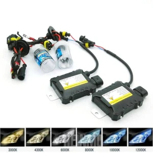 HID Conversion Kit Xenon Car Headlight 55W H1 H3 H7 H11 9005 9006 High Low Lamp - Picture 1 of 9