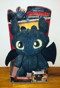 DreamWorks Dragons Defenders of Berk Squeeze & Growl Toothless 12" Plush NEW - Picture 1 of 2