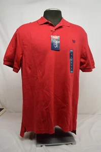 New Chaps Natural Stretch Men's Size Large Polo Shirt Red NWT - Picture 1 of 5