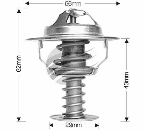 Dayco Thermostat for Proton Satria 2/2000 - 11/2000 1.6L 4 cyl 16V SOHC MPFI 4G9 - image 1 of 1