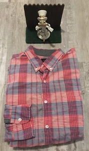J. Crew Tartan Men's Long-Sleeve Plaid Shirt Size Large Minimal Wear - Picture 1 of 6