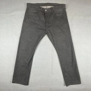 Levis 501 Jeans Herren 38x30 dunkelgrau Button Fly Denim Stretch gerades Bein - Bild 1 von 14