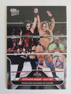 Stephanie Vaquer /Lola Vice 2025 Topps Now WWE Worlds Collide #60 - Picture 1 of 2