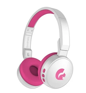 Goodmans Wireless Built In Microphone Kids Headphones - Pink - Picture 1 of 3