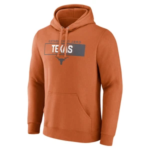 NUOVO! Texas Longhorns Fleece Down The Field Pullover Felpa con Cappuccio UOMO XL - Foto 1 di 2