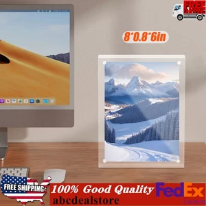 5pcs Acrylic Picture Frames Clear Tabletop Photo Frame-20*2*15cm Home Decor - Picture 1 of 16