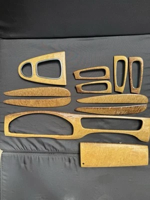 03-08 Jaguar S-Type X200 Salpicadero Consola Puerta Madera Moldura Juego de 12 OEM Foto 1 de 4