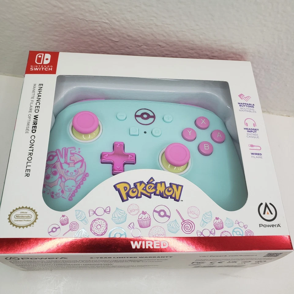 Nintendo Switch Pokemon Sweet Friends PowerA Enhanced Wired Controller Sealed - Image 1 of 4