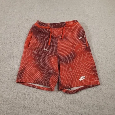 Pantalones Cortos Nike Juveniles XL Rejilla Swoosh Atléticos Mezcla de Algodón Bolsillos Foto 1 de 4