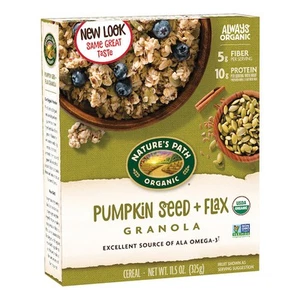 Nature s Path Pumpkin Seed Plus Flax Granola, 11.5 Oz (Pack of 12) - Picture 1 of 5