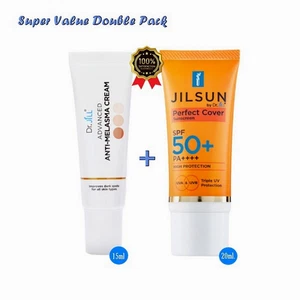Set - Dr.JiLL Advanced Melasma Creme 15 ml + JILSUN Perfect Cover Gesicht Sonnencreme - Bild 1 von 18