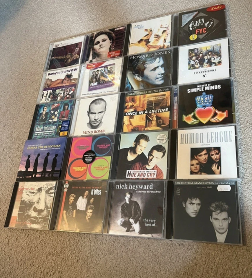 20 CD 80s New Wave & Pop Bundle - Talking Heads, OMD, Simple Minds, Human League Foto 1 de 4
