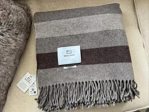 Woolrich Made in Italy Wool Blanket Throw NWT - Picture 1 of 4