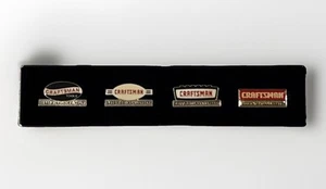 Set of 4 Craftsman Tools Commemorative Lapel Pin Lot - 1927 1952 1977 2002 - Picture 1 of 6
