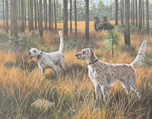 Steady and Stylish, Robert A. Christie Signed Limited Edition Print, Setter Dogs - Picture 1 of 6