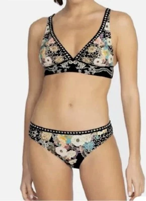 $216 JOHNNY WAS Size-S $118 MILA BIKINI TOP AND $98 HIPSTER BOTTOM SET - Image 1 of 4