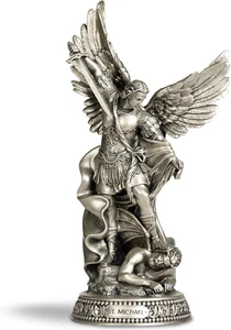 St. Michael The Archange, 12" H San Miguel der große Beschützer Erzengel Statue w - Bild 1 von 9