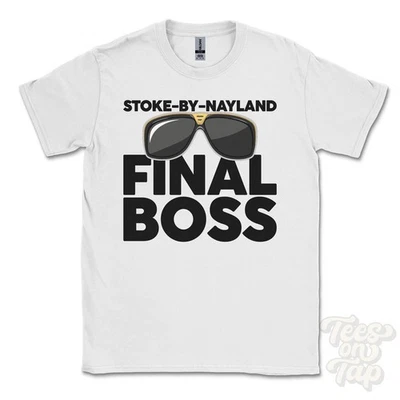CAMISETA STOKE-BY-NAYLAND FINAL BOSS Divertida Regalo Navidad Suffolk Ibiza Parodia - Imagen 1 de 2