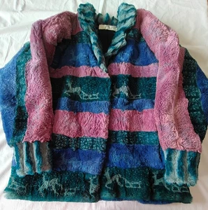 Chaqueta de piel Nina Ricci Furs Paris vintage años 70 80 Astracán Karakul, talla L - Imagen 1 de 24