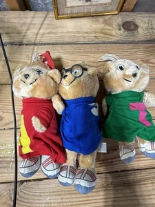 Vintage 1983 Alvin and the Chipmunks Plush 11" CBS Toys Simon & Theodore - Picture 1 of 9