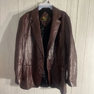 Reed Sportswear Men's Leather Jacket Brown - Picture 1 of 1
