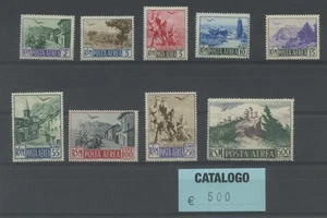 SAN MARINO 1950 LUFTPOST 9V. 3 ** LUXUS - Bild 1 von 1