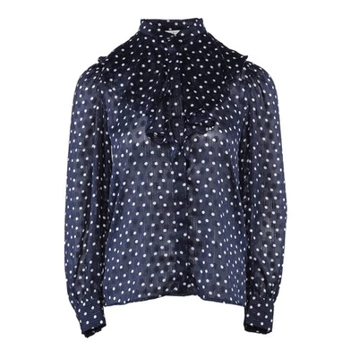 Sandro Paris Women's Shirt Size 0 / XS Polka Dot SFPCM00536 - Image 1 of 4