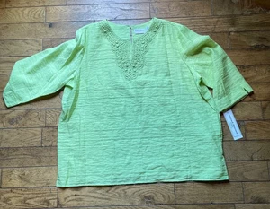 Alfred Dunner Plus Size Boho Bluse 22W - Bild 1 von 8