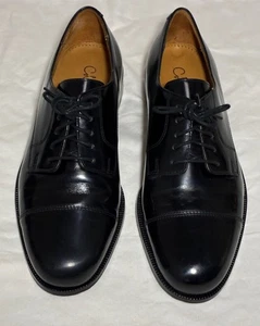 Cole Haan Men Leather Oxford Black Size 8.5 D - Picture 1 of 13