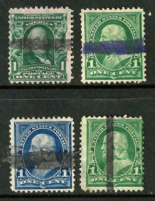 Collection Silent Precancels Franklin 1 Cent Sc #264 279 300 Bureaus US 26B24 - Image 1 of 3