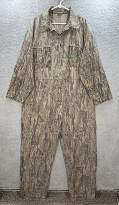 Vintage Rothco Coveralls Adult XL Regular Camouflage Smokey Branch Camo 80s 90s - Image 1 of 4