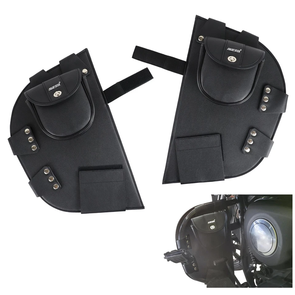 for Indian Chief 2014-Up Lower Chap Leg Warmer Bag Wind Deflector Crash Bar Bag - Image 1 of 4