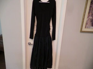 New Latest BOBKOVA black long sleeves maxi gown, sz S, retail $550!, made EU. - Picture 1 of 12
