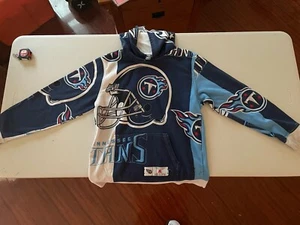 Tennessee Titans Youth Large Hoodie Jacket 14-16 - All Over Logos - Cam Ward - Picture 1 of 7