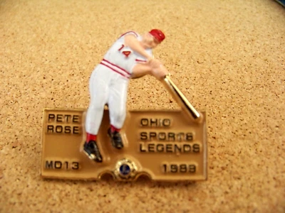 Pete Rose Lions Club pin MD 13 Ohio Sports Legends 1989 c41208 - Image 1 of 4