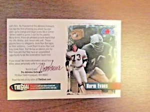 Norm Evans Miami Dolphins 5 mal 4 Autogrammbild mit Echtheitszertifikat - Bild 1 von 1